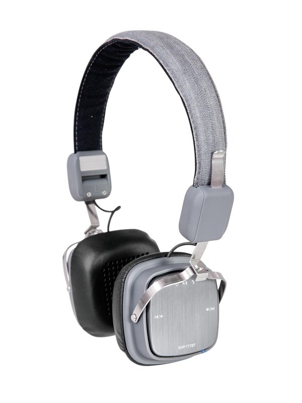 Omnitronic SHP-777BT Bluetooth sluchátka, stříbrná 