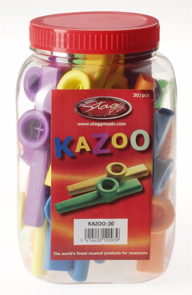 Stagg KAZOO-30, barevné kazoo, 30 ks 