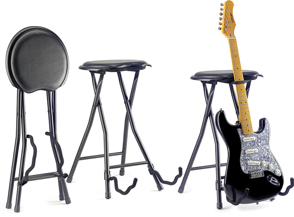 Stagg GIST-300, stolička skládací s kytarovým stojanem 