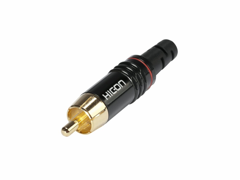 Hicon RCA plug HI-CM06-RED 