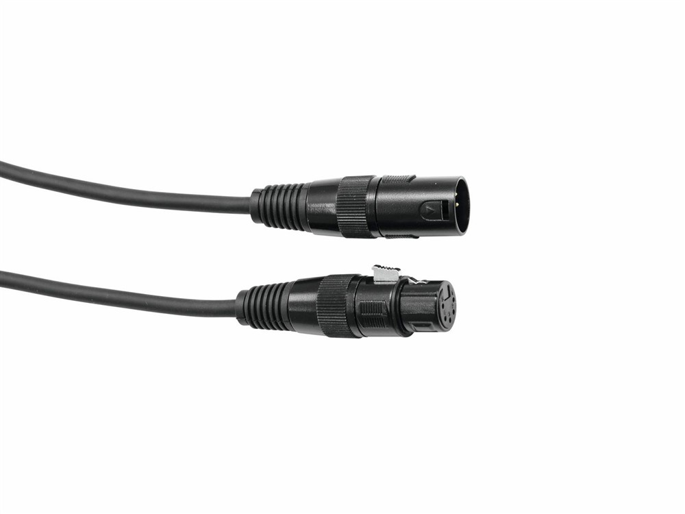 Eurolite DMX kabel XLR 5pin, 10m dléka, černý 