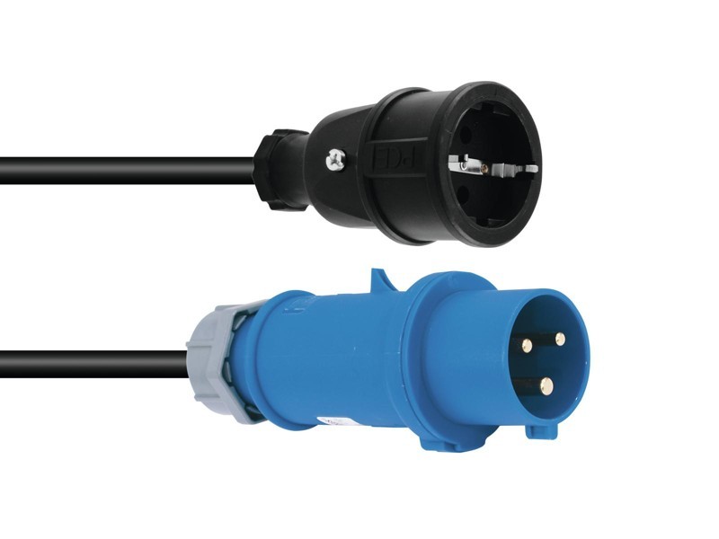 PSSO kabel s redukcí CEES, 250 V, 16 A, 3x1,5 mm2, 1,5 m 